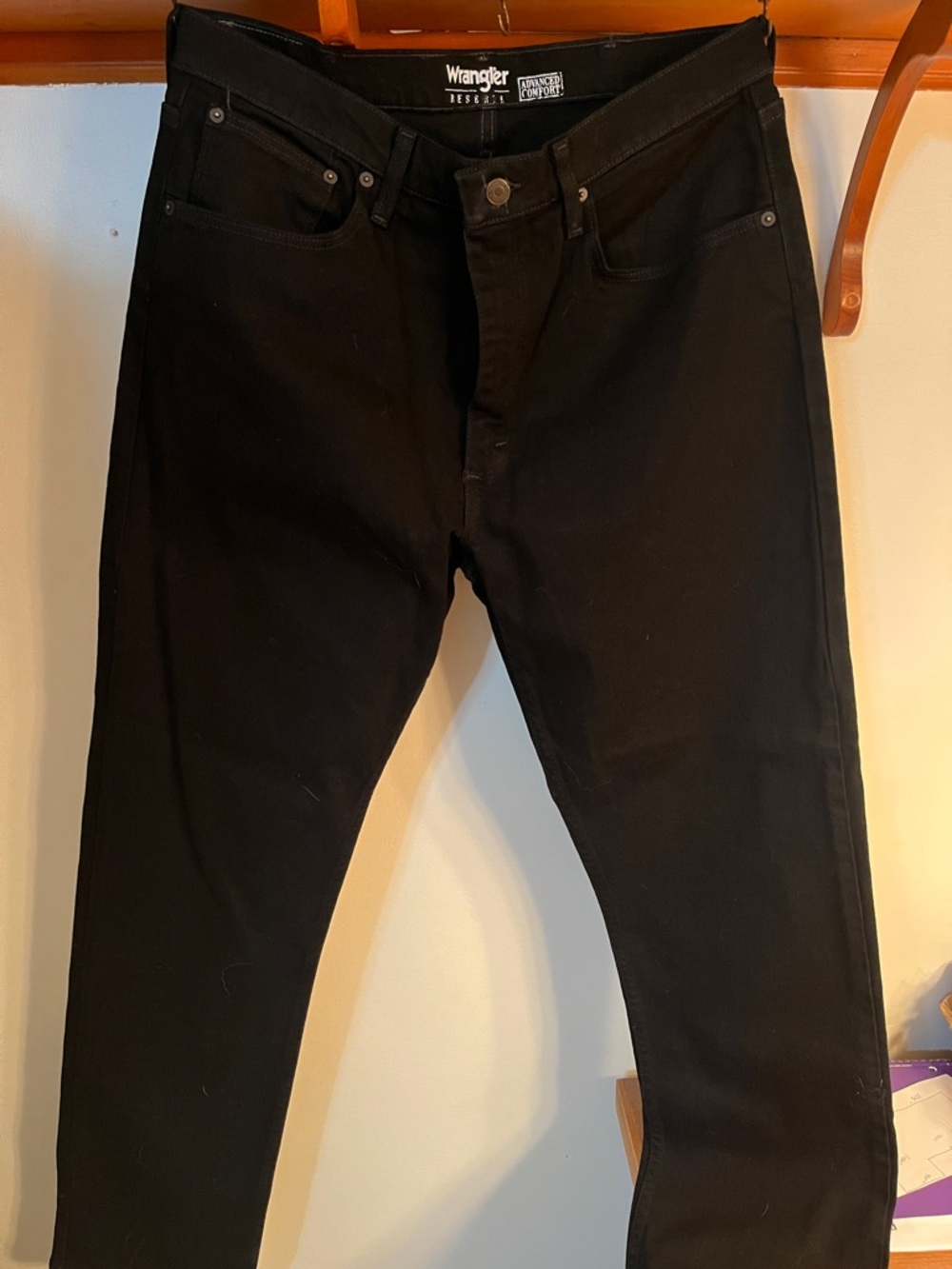 Wrangler Slim Fit Black Men’s Jeans Size 34 x 34